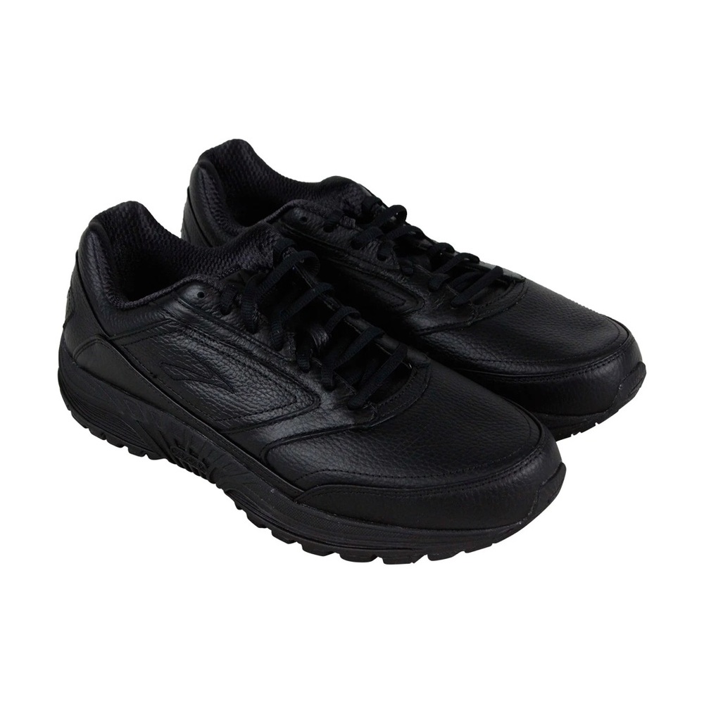Brooks Dyad Walker 6100601D001 Mens‎ Black Leather Athletic Running Shoes sz 8